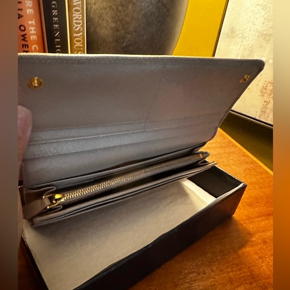 Prada Saffiano Long Wallet Camel - Picture 6 of 16